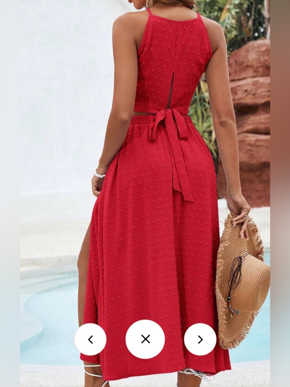 Red two piece set - Picture 3 of 4